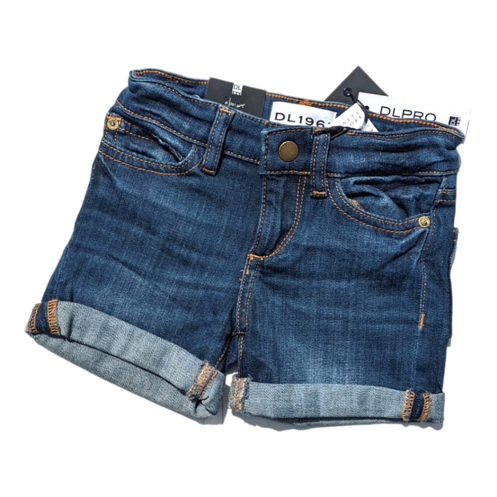 DL1961 Girls size 4 Cuffed Blue Jean Shorts